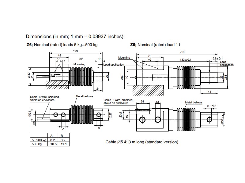 Loadcell HBM Z6-02